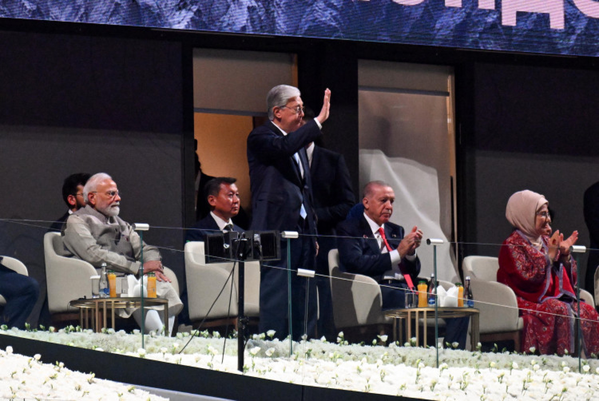 Президент Казахстана на церемонии открытия Игр кочевников в Бишкеке